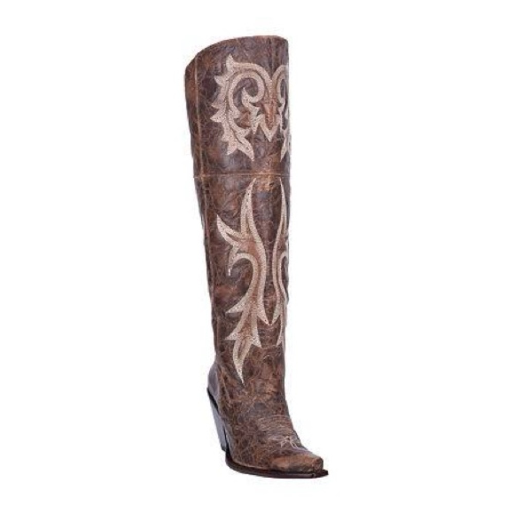Dan post jilted knee high boots